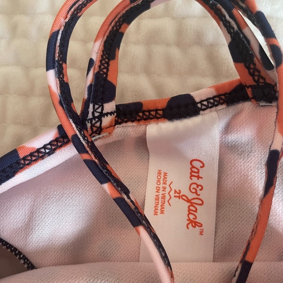 TODDLER GIRL CAT & JACK ANIMAL PRINT CUT OUT SIDES ONE PIECE BATHING SUIT 2T - Picture 5 of 5